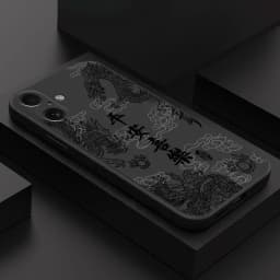 Fashion Chinese Dragon Phone Case For iPhone 18 17 16 15 11 12 14 13 Pro Max Mini X XS XR 7 Plus 17E Air Shockproof Cover Fundas