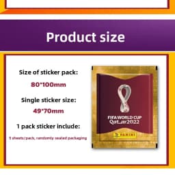 Genuine PANINI Road To FIFA World Cup Qatar 2022 Official Football Stickers Licensed Collectible Merchandise Album Refill Gift