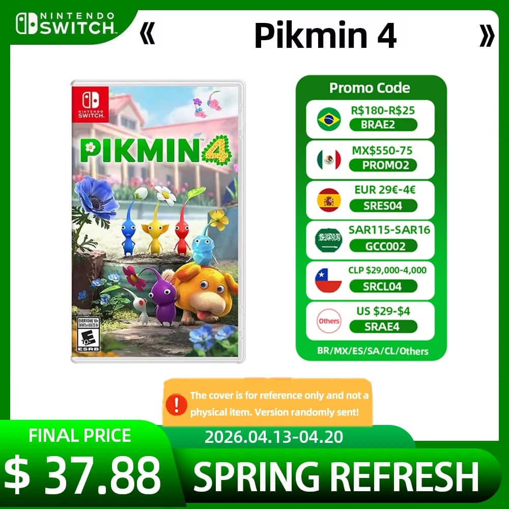 Nintendo Switch Game Deals - Pikmin 4 - Original Physical Pikmin4 Game Card In Stock Strategy Genre for Switch OLED Lite