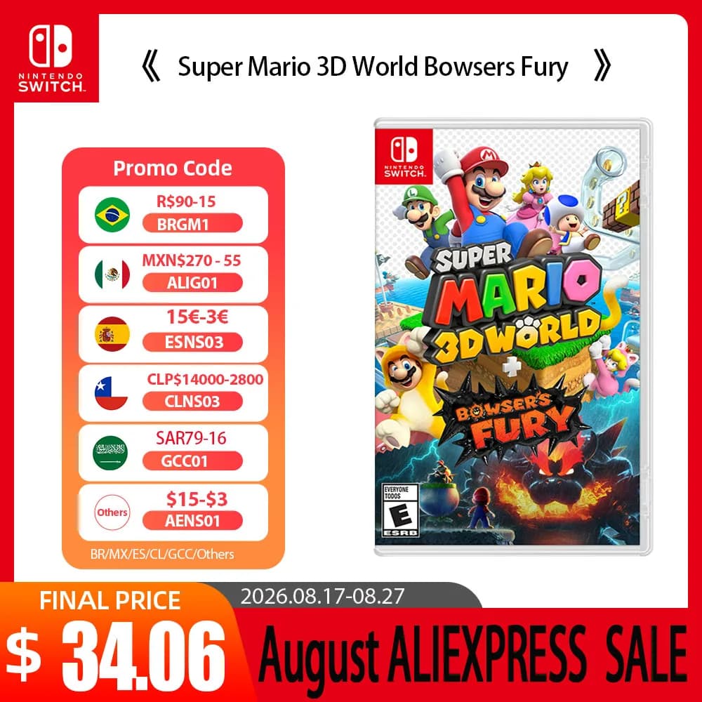 Nintendo Switch Game - Super Mario 3D World Bowsers Fury - 100% Official Original  Physical Game Card for Switch OLED Lite