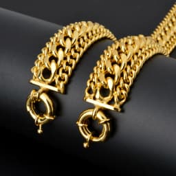 1.5cm Wide Chain Bracelet For Men Women 2024 New Trendy Cuban Chain Men Bracelet Classic Copper Link Chain 7in 8in Bracelet Gift