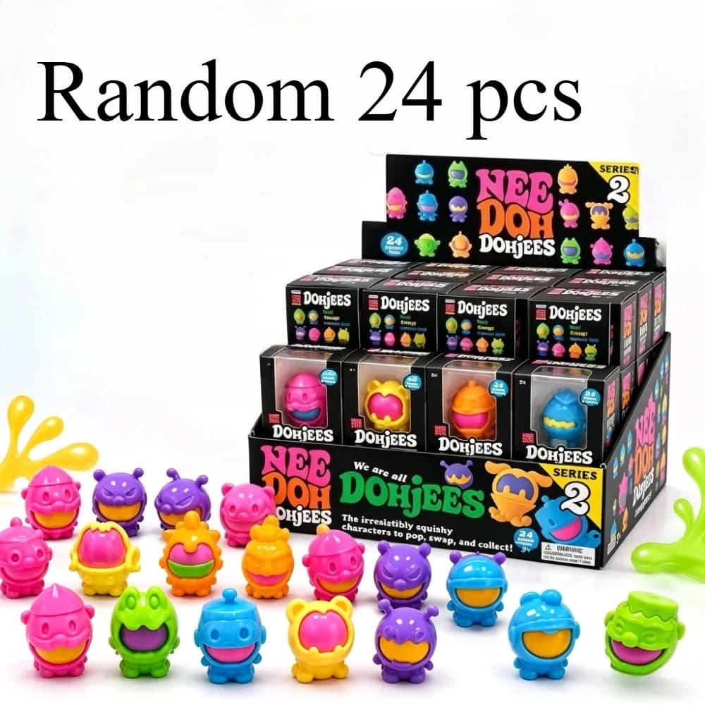 Needoh DohJees Emotional Monster Stress Relief Squeeze Venting Decompression Squishy Sensory Fidget Surprise Blind Box Adult S