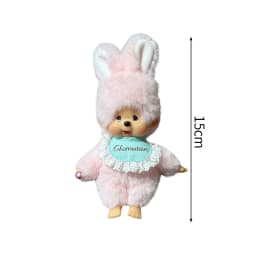 Monchhichi Plush Keychain Kawaii Monchichi Pendant Backpack Charms Cartoon Monchich Keyring Party Favor Gifts 키티 몬치치 モンチッチ