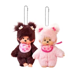 Monchhichi Plush Keychain Kawaii Monchichi Pendant Backpack Charms Cartoon Monchich Keyring Party Favor Gifts 키티 몬치치 モンチッチ