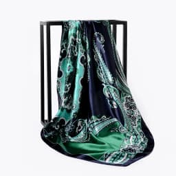 90cm Square Shawls Women Hijab Scarf For Hair Fashion Print Kerchief Neck Scarves Female Silk Satin Bag Scarfs For Ladies Banada