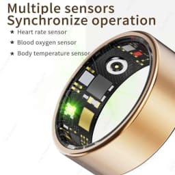 2026 smart ring Notification，5ATMwaterproof，control photos，heart rate，blood pressure ，oxygen monitor smartring for ios android