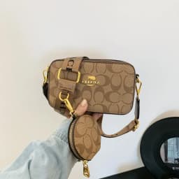 Advanced Women's 2026 New Retro Printed Wide Shoulder Strap Small Square Bag Fashion Single Shoulder Diagonal Cross Bag Trendy