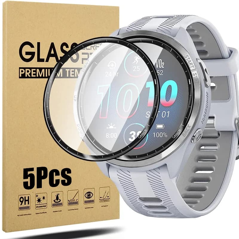 For Garmin Forerunner 965 3D Curved Film Anri-scratch Ultra-thin Screen Protector for Garmin Forerunner 965 Watch Accessories