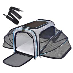 Pet Carrier Bag Foldable Small Dog Charter Carrying Cat Out Bag Expansion Pet Bag Mesh Breathable Expansion Foldable Handheld C