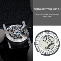 Japan Genuine VK63A Chronograph Quartz Movement with Battery Japan Original Mechanism VK63 VK61A VK67A Mod Replace Movement