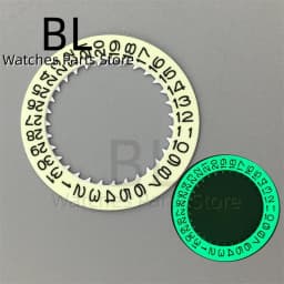 NH35 Luminous Watch Calendar Disc Black White Green Blue Date Wheel For NH34 NH35 MovementS Modified Repair ToolS 3.0/3.8 Crown