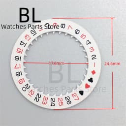 NH35 Luminous Watch Calendar Disc Black White Green Blue Date Wheel For NH34 NH35 MovementS Modified Repair ToolS 3.0/3.8 Crown