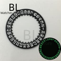 NH35 Luminous Watch Calendar Disc Black White Green Blue Date Wheel For NH34 NH35 MovementS Modified Repair ToolS 3.0/3.8 Crown