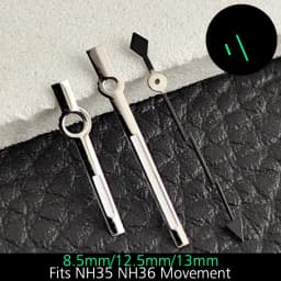 28.5MM Watch Dial Luminous Dial Fit NH35/M8215/E2824 Movement Accessories Watch Parts Watch For Man Sterile Dial NH35 Hands