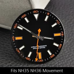 28.5MM Watch Dial Luminous Dial Fit NH35/M8215/E2824 Movement Accessories Watch Parts Watch For Man Sterile Dial NH35 Hands