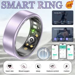 All Size(6-14) Smart Ring for Women Men Healthy Heart Rater Blood pressure Monitor Waterproof Take Photo Control Smartring S R09