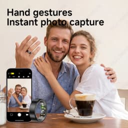 All Size(6-14) Smart Ring for Women Men Healthy Heart Rater Blood pressure Monitor Waterproof Take Photo Control Smartring S R09