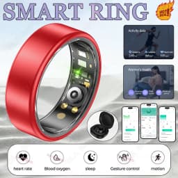 All Size(6-14) Smart Ring for Women Men Healthy Heart Rater Blood pressure Monitor Waterproof Take Photo Control Smartring S R09