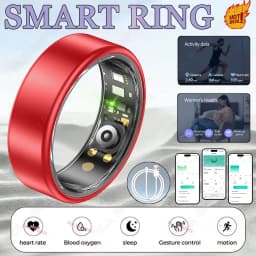 All Size(6-14) Smart Ring for Women Men Healthy Heart Rater Blood pressure Monitor Waterproof Take Photo Control Smartring S R09