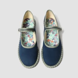 Printed Insole Stitching Velvet Mary Janes Shoes Women High Quality Pleuche Red Ballet Flats Shoes Ladies Casual Cloth Footwear