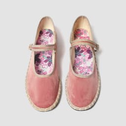 Printed Insole Stitching Velvet Mary Janes Shoes Women High Quality Pleuche Red Ballet Flats Shoes Ladies Casual Cloth Footwear