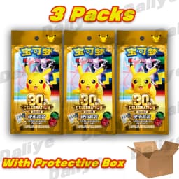 New 100% Genuine Pokemon Cards Pokemon 30th Celebration Coin Set Simplified Chinese Pokemon PTCG Exclusive Collectible Cards Toy