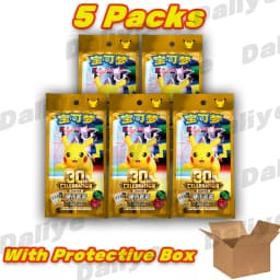 New 100% Genuine Pokemon Cards Pokemon 30th Celebration Coin Set Simplified Chinese Pokemon PTCG Exclusive Collectible Cards Toy