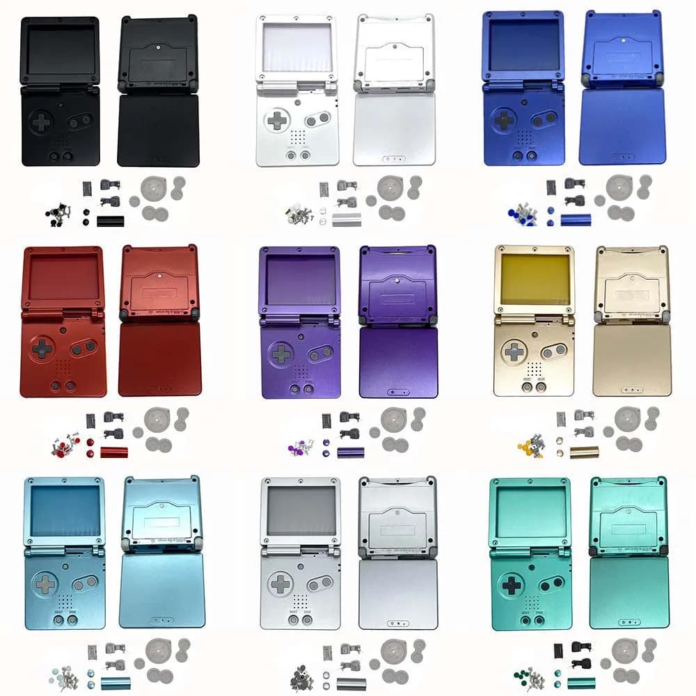 New Shell Case for GBASP Housing GBA SP Shell with Buttons Sets Replacement for Gameboy Advance SP Game Accessories