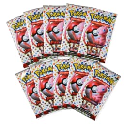 10 Packs Pokémon Bright Stars151 Prismatic Evolutions PALDEAN FATES English Edition Battle Reinforcement Trading Cards Gift Set