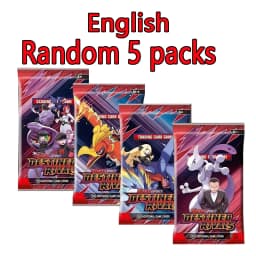 10 Packs Pokémon Bright Stars151 Prismatic Evolutions PALDEAN FATES English Edition Battle Reinforcement Trading Cards Gift Set