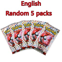 10 Packs Pokémon Bright Stars151 Prismatic Evolutions PALDEAN FATES English Edition Battle Reinforcement Trading Cards Gift Set