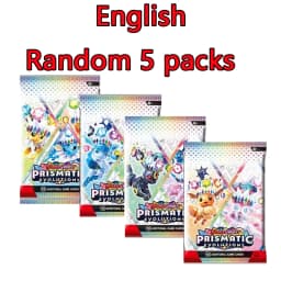 10 Packs Pokémon Bright Stars151 Prismatic Evolutions PALDEAN FATES English Edition Battle Reinforcement Trading Cards Gift Set