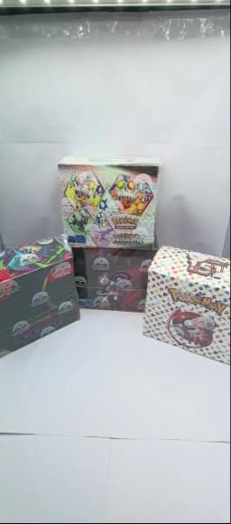 10 Packs Pokémon Bright Stars151 Prismatic Evolutions PALDEAN FATES English Edition Battle Reinforcement Trading Cards Gift Set