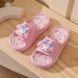 Sanrio Hello Kitty Kuromi My Melody Indoor Slippers Ladies Family Home Cute Cartoon Anime Kawaii Super Extra Soft Anti Slip Gift