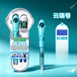 HERO P208 Magnetic Fountain Pen Mini Spaceship Galaxy Explore Cute Aesthetic Replaceable Ink Cartridges Student Calligraphy Pen