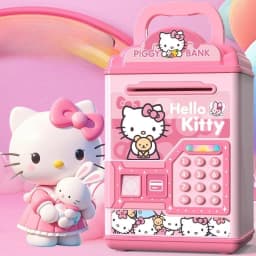 Sanrio New Hello Kitty Kuromi My Melody Cinnamoroll Kawaii Anime Cartoon Piggy Bank Good Looks Sense of Luxury Household Use