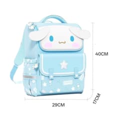 Sanrio Kuromi Primary School Daily Use Bag Ergonomic Multi-Compartment Lightweight Spine Support Wide Shoulder Straps Backpack