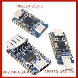 RP2350 USB-A Mini Development Board RP2350A Waveshare Expansion Board Programmable I/O Compatible with USB 2.0/1.1 Transmission