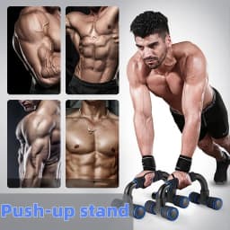 I-Shaped Prone Push Up Support Fitness Equipment for Chest Muscle Training Home Use Foam Pushup Stand for Strength Workout