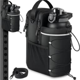 Magnetic Gym Bag Large Capacity Magnetic Carrier Bag With Phone Pocket Portable Gym Water Bottle Pouch Gym Accessories Storage