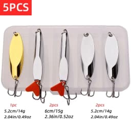 1/5pcs/lot Wobbler Lures 3g/10g/15g Metal Vib Fishing Lure Set Sinking Hard Metal VIB Sea Fishing Lures Artificial Pesca Bait
