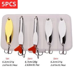 1/5pcs/lot Wobbler Lures 3g/10g/15g Metal Vib Fishing Lure Set Sinking Hard Metal VIB Sea Fishing Lures Artificial Pesca Bait
