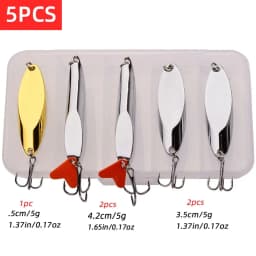 1/5pcs/lot Wobbler Lures 3g/10g/15g Metal Vib Fishing Lure Set Sinking Hard Metal VIB Sea Fishing Lures Artificial Pesca Bait