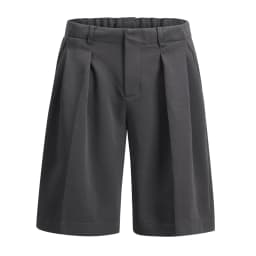 Old Money Aesthetic Shorts Men Elastic Waist Wide Leg Relaxed Fit Casual Dress Business Shorts Lightweight Solid Color Pleated