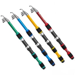 Telescopic Fishing Rod Reel With Telescopic Fishing Rod And Rotating Reel Baits Hooks Travel Pole Set Fishing Rod Accessories