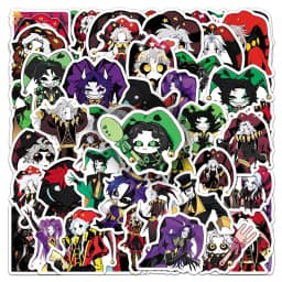 50PCS The Freak Circus Horror Game Graffiti Stickers Decoration Luggage Phone Guitar Scraphbook Waterproof Stickers Kid Toys