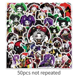 50PCS The Freak Circus Horror Game Graffiti Stickers Decoration Luggage Phone Guitar Scraphbook Waterproof Stickers Kid Toys