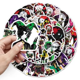 50PCS The Freak Circus Horror Game Graffiti Stickers Decoration Luggage Phone Guitar Scraphbook Waterproof Stickers Kid Toys