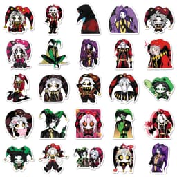 50PCS The Freak Circus Horror Game Graffiti Stickers Decoration Luggage Phone Guitar Scraphbook Waterproof Stickers Kid Toys