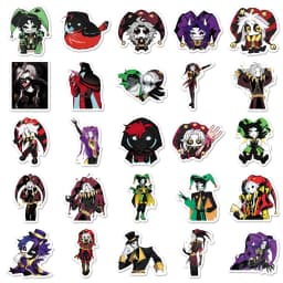 50PCS The Freak Circus Horror Game Graffiti Stickers Decoration Luggage Phone Guitar Scraphbook Waterproof Stickers Kid Toys